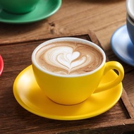 好貨歐式咖啡杯碟套裝220ml簡約精致小奢華陶瓷拉花拿鐵杯意式濃