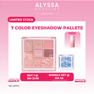 OFFICIAL Alyssa Madeline 7-Color Multi-functional Eyeshadow Palette Glitter Eye Shadow Long Lasting