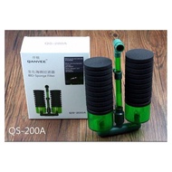 QANVEE QS-100A QS100A QS100 (Ready Stock) Qanvee QS-100a/QS-200a Bio Sponge Filter 仟锐 QS100a/QS200a鱼