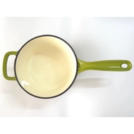 19cm Enamel Cast Iron Green Stock Soup milk pot