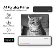 MeeGoo A4 Portable Printer Inkless Home Bluetooth Thermal Printer Photo Office Tags