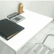 meja lipat dinding 100 x 60 cm - putih 80 cm x40 cm