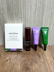 Innisfree眼周保養體驗三件組（綠茶 寒蘭 紅茶眼霜）