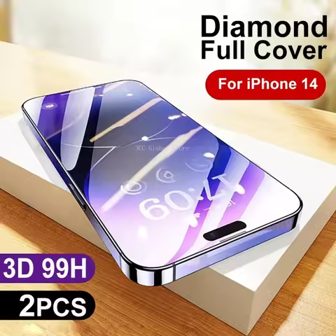 2Pcs 99H Protective Glass For iPhone 13 12 Mini 11 Pro 14 Pro Max Screen Protector For Iphone 14 7 8