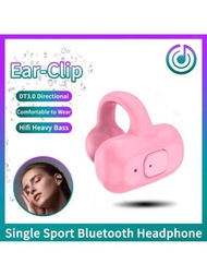 第四代骨傳導概念藍牙耳機 迷你耳夾耳環 高保真立體聲tws運動遊戲無線耳機 帶麥克風