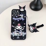 Huawei P10 Lite P10 P10 Plus P20 P20 Pro P30 P30 Pro P30 Lite Nova 4e P40 P20 Lite Nova 3e P40 Pro 3D Cute Cartoon Kulomi Phone Case Phone Cover with Stand Doll and Lanyard