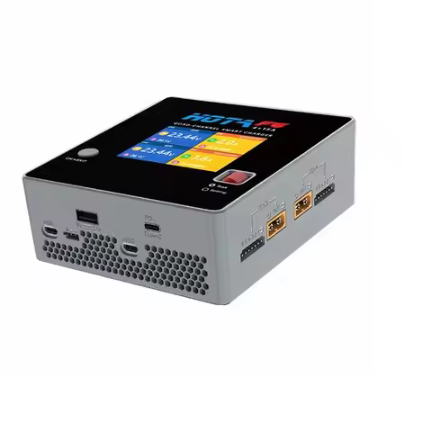 HOTA F6 4x250W 15A 4 Channel Smart Balance Charger with Type-C for Lipo LiIon NiMH Battery