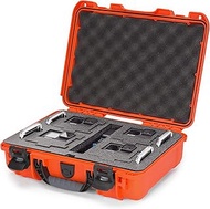 Nanuk 910 Waterproof Hard Case with Foam Insert for Four GoPro Hero 9 &amp; 10 - Orange