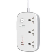 LDNIO 拖板 英式插座 三頭 3250W + USB-C 65W USB-A