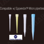 Non-Sterile Disposable Yellow Pipette Tips 200ul / Blue Pipette Tips 1000ul