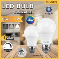 <DIMMABLE> LED BULB 10W 14W E27 LAMP BULB DIMMER SWITCH WW/DL A60 A65 LEB BULB DIMMABLE