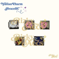 Italian Charm Bracelet Stainless Steel/ Logo Italian Bracelet