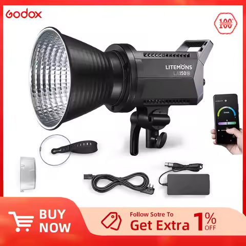 Godox LA200D LA200BI 230W LA150D LA150BI 190W LED Video Light LCD Panel Continuous Output +Bowens Mo
