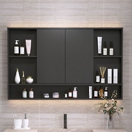 Feng Shui Mirror Cabinet Bathroom Cabinet Mirror Folding Hidden Invisible Combination Intelligent Toilet Mirror Box Wall