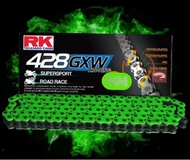 428GXW * NEON GREEN * RK TAGASAGO XW-RING SPROCKET CHAIN 428H 132H 132J