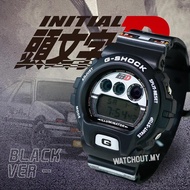 Initial D Special Edition DW-6900 Black G-Shock Watch Custom Car Watch Jam Tangan Lelaki