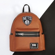 🆕 #美國代購 US🇺🇸 📦訂購 美國代購 Loungefly NBA Brooklyn Nets Basketball Logo Mini Backpack 布魯克林籃網 背包 《下單前請先觀看購買