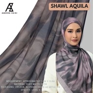 [ AZ AURELIA ] Hijab by Ameera Zaini Premium Soft Cotton Voile Printed Bawal Bidang 47 + Free Pouch 