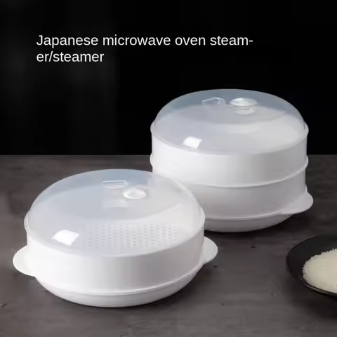 Microwave Oven Special Steamer Steamed Bun Dumpling Container Steamed Rice Multi Layer Steamer Plast