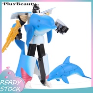 <Pluscloth> Toys Dolphin/Shark Shape Educational Plastic Robot Whale Model Toy for Kids
