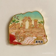 Metal Beijing Yuanmingyuan Historical Sites Painted Refrigerator Stickers Royal Garden Magnets Chine