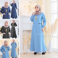Abaya Muslim Dress Plain Women Fashion Jubah Long Sleeve / Jubah Muslimah / Jubah Murah