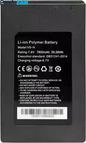V5-H 7800mAh Battery for CCTV Tester 7.6V 59.28Wh Lithium-ion Polymer Battery Compatible IPC 9800plu