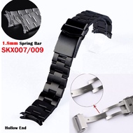 20mm 22mm for Seiko SKX007 SKX009 Watch Accessories for Oyster Curved Band Stainless Steel Metal Strap Solid Buckle 2.0mm Thick