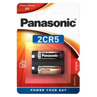 2*Panasonic Lithium 2CR5 Photo Power Battery - 2CR5