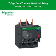 Schneider Electric Thermal overload relayTeSys Deca12-18A1NO+1NCclass 10Ascrew clamp (LRD21)