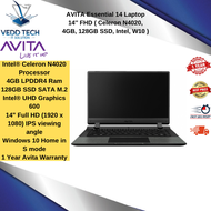 AVITA Essential 14 Laptop 14'' FHD ( Celeron N4020, 4GB, 128GB SSD, Intel, W10 )