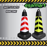 Safety Plastic Traffic Road Cone 63cm No Parking Yellow/Black Cone Red/White Cone