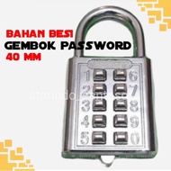 10 digit code padlock size 40mm password number padlock without lock