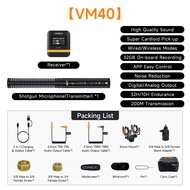 Comica VM40ม้วนพิเศษไร้สาย2.4G ไมโครโฟน Shotgun มืออาชีพ3.5Mm & USB ไมโครโฟนสำหรับถ่ายวิดีโอสตรีมมิ่
