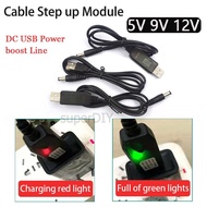 USB 5V to DC 5v 9v 12V Step up Cable module 5.5mm Power Supply charger Converter Power Bank Spray sanitizer atomizer