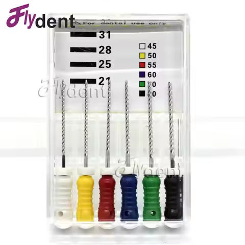 45-80# Dental K Files Endodontic Files Stainless Steel Optional Sizes Root Canal Handuse Files Used 