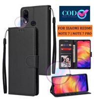 CASE UNTUK XIAOMI REDMI NOTE 7 | NOTE 7 PRO FLIP LEATHER CASE PREMIUM-FLIP WALLET CASE KULIT