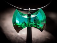 維京人  斧頭挂件 木&樹脂