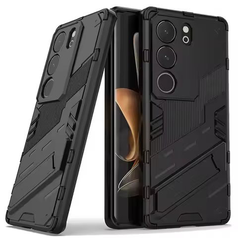 Phone Holder Case For Vivo V29 Case Bumper Anti-knock Armor Full Back Cover For Vivo V29 5G Case For