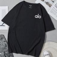 Latest Alo T-shirt, Casual men's t-shirt,/ text logo, latest Alo motif short-sleeved T-shirt