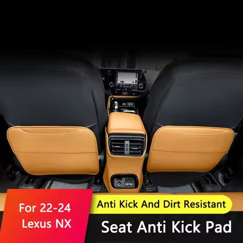 QHCP Car Seat Anti-Kick Mat Rear Air Outlet Anti-kick Mat Leather Seat Anti kick Pad Fit For Lexus N