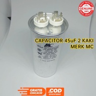 MC AC CAPACITOR REFRIGERATOR FREEZER 45 UF 2 LEGS ROUND CAPACITOR 45UF 2 PIN