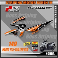 STIKER MOTOR STRIPING HONDA VARIO LED LAMA 125 150 THN 2015 2016 2017 2018  KODE M149 STICKER MOTOR 
