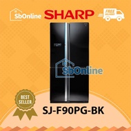 SHARP KULKAS 4PINTU SJ-F90PG-BK