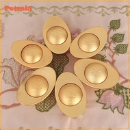 Gold Ingot Ornament Sculpture Yuanbao Toy Wealth Luck for Desktop Decoration