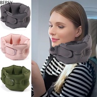 BERSY Inflatable Neck Pillow, Manual Inflation Ultralight Travel U-shaped Pillow, Pocket Size Adjust