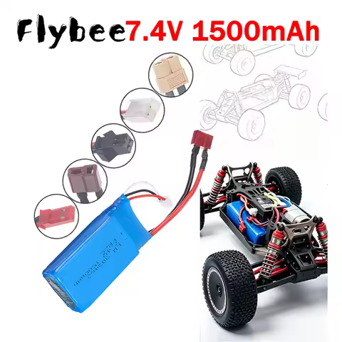 2026 NEW 7.4V 2S Lipo Battery For 144001 12428 12423 FT009 RC Car Boat Toys Parts 903462 1500mAh 7.4