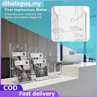 DIGUQ A6 Clear Menu Display Holder 1/2/3 Layers Transparent Brochure Flyer Card Stand for Cafe Retai
