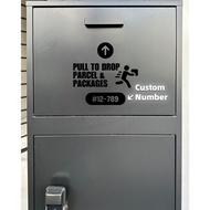1PC Diy Drop Parcel Customized Number Sticker Decal Signage Vinyl Decal Package