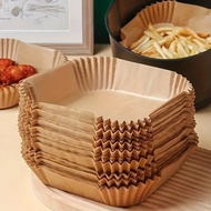 Air Fryer Paper Liner Square Air Fryer Liner Fits 2-8 QT Reusable Non-stick Parchment Papers